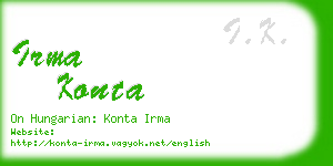 irma konta business card